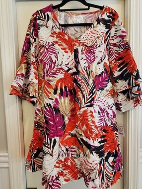 New With Tags Morgan Taylor Linen Blend Tunic Size M